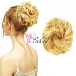 Coc modern din par artificial cu cleste AM1027613 - Blond Auriu Deschis Mixt